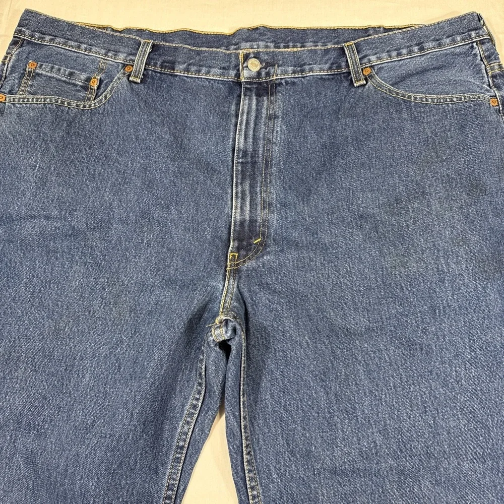JEANS TAPERED LEVIS 550 MENS 48X30 RELAXED 100% COTTON DENIM DUNGAREE